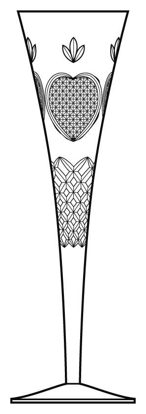 Love Fluted Champagne by Godinger-1