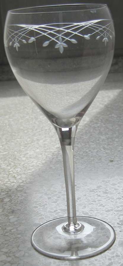 Bellamy (No Trim) Water Goblet by Gorham Crystal-1