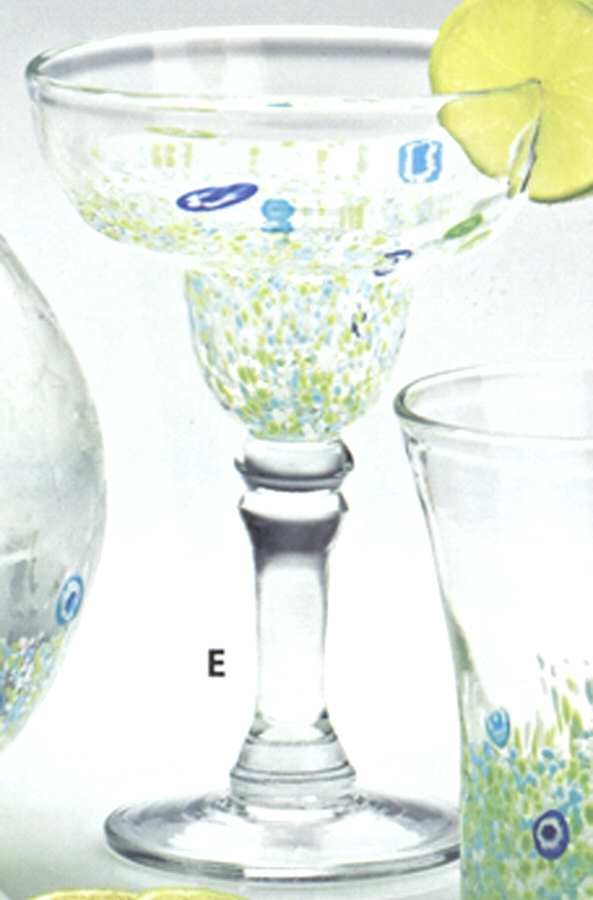Monet Green Margarita Glass by Global Amici-1