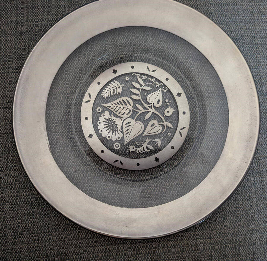 Silver Damask 7" Salad Plate by Georges Briard-1