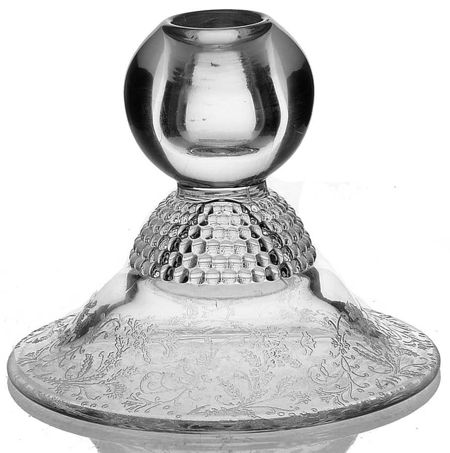 Vesta Clear (Stem 75) Single Light Candlestick by Glastonbury - Lotus-1