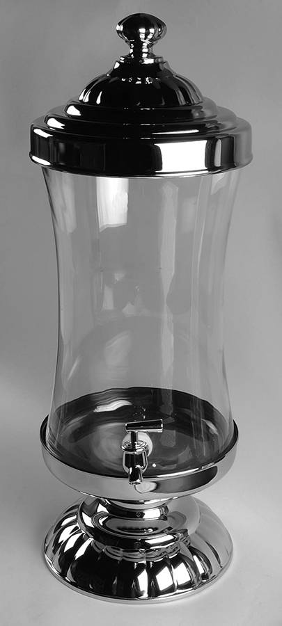 Chapel Hill Beverage Dispenser & Metal Lid w/Metal Base by Godinger-1