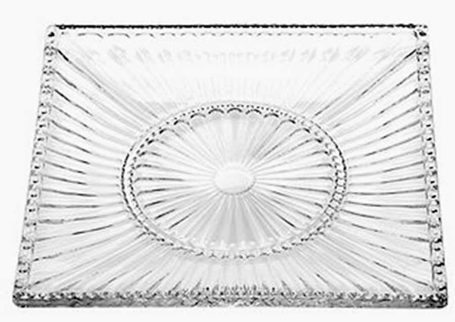 Modern Vintage Square Salad/Dessert Plate by Godinger-1