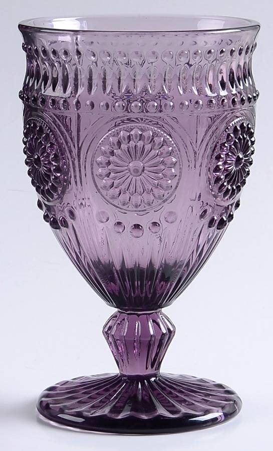 Modern Vintage Amethyst Water Goblet by Godinger-1
