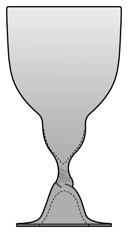 Cyan Water Goblet by Green Glass Company-1