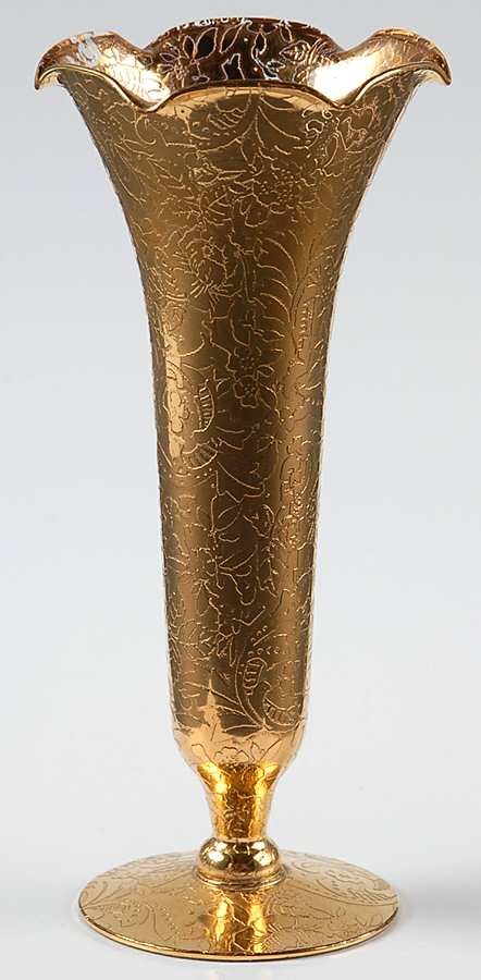 Golden Wedding 6" Bud Vase by Glastonbury - Lotus-1