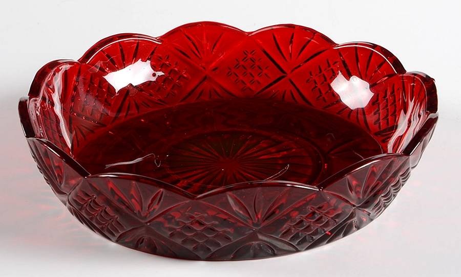 Dublin Red Tray for Chip & Dip Set by Godinger-1