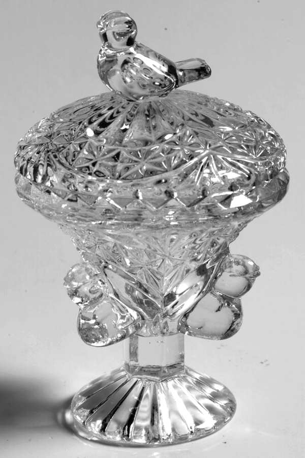 Songbird Clear 2" Round Footed Box with Lid by Godinger-1