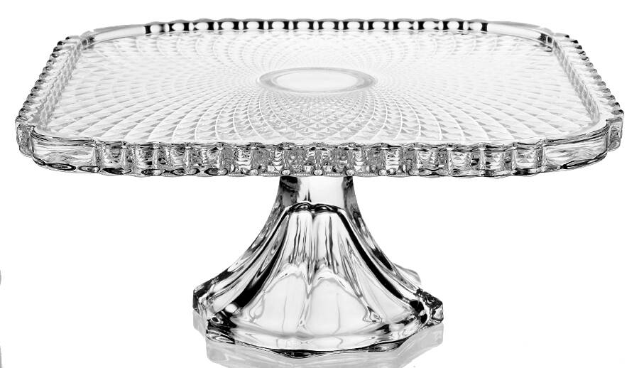 Belmont 10" Square Cake Stand/Pedestal by Godinger-1