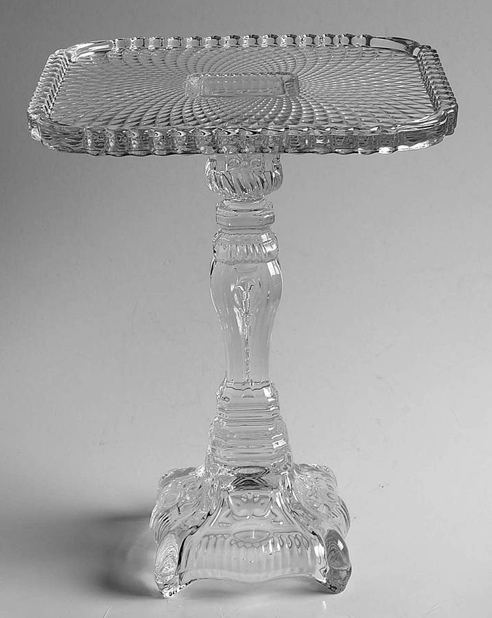 Belmont 8" Square Pedestal Cake Stand by Godinger-1