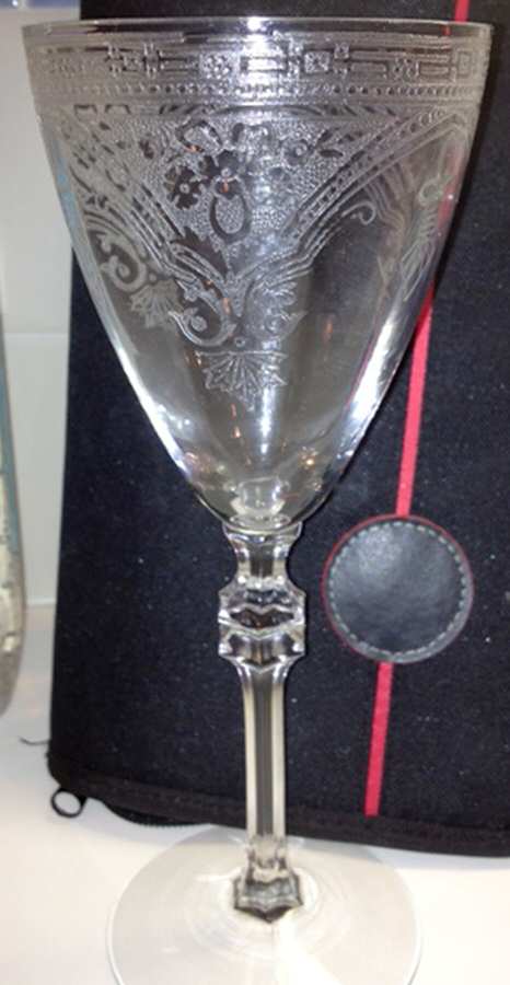 Sophia Clear (No Trim, Stem 55) Water Goblet by Glastonbury - Lotus-1