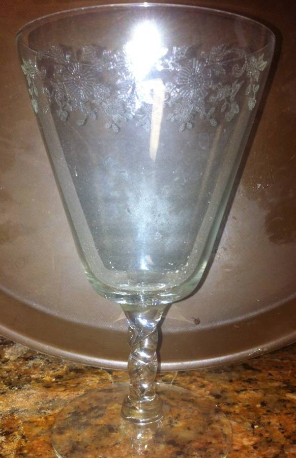 L25-2 Water Goblet by Glastonbury - Lotus-1