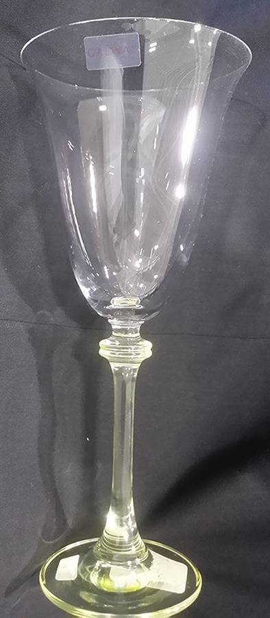 Liberty Yellow Water Goblet by Galway-1