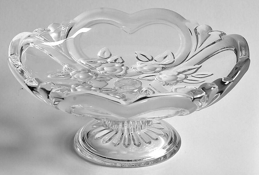 Arctic Petals Round Compote (Height X Width) by Gibson-1