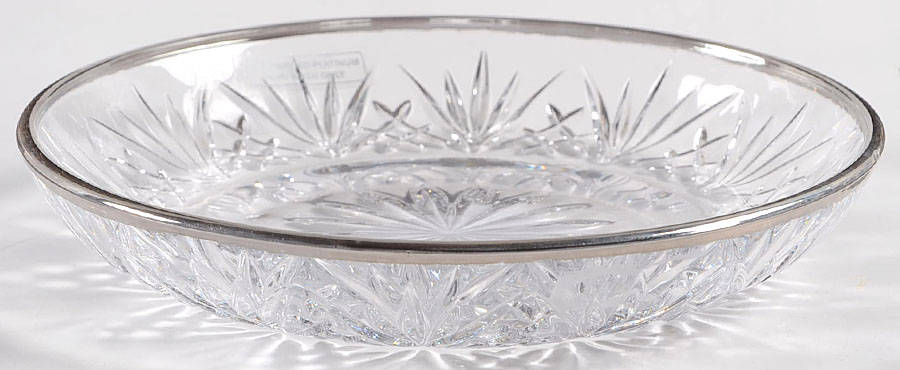 Dublin (Platinum Trim) Dessert Plate by Godinger-1