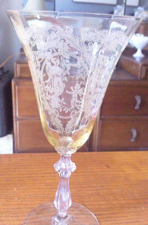 75-6 Water Goblet by Glastonbury - Lotus-1