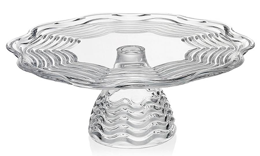 Capri 12" Diameter Pedestal Cake Stand No Dome by Godinger-1