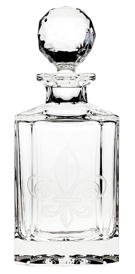 Fleur de Lis Whiskey Decanter & Stopper by Godinger-1