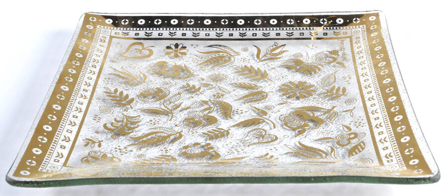 Persian Garden 8' Square Tray by Georges Briard-1