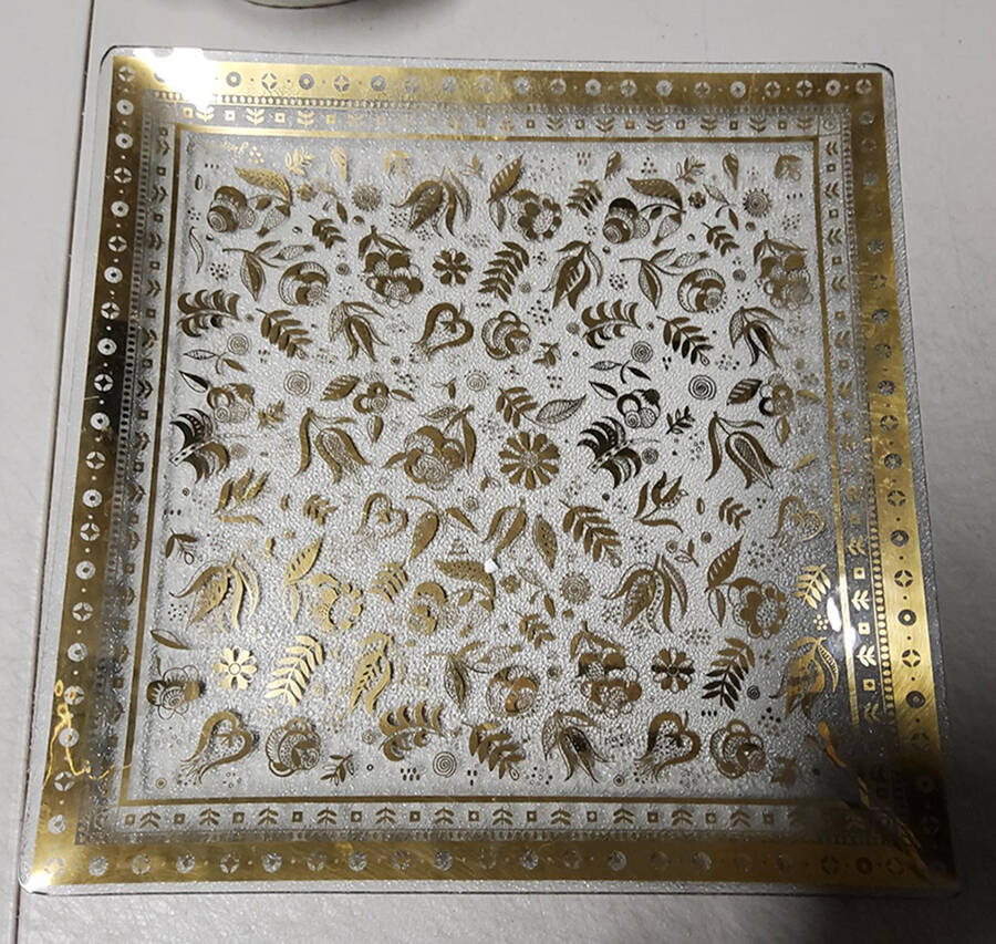 Persian Garden 11" Square Serving Tray by Georges Briard-1