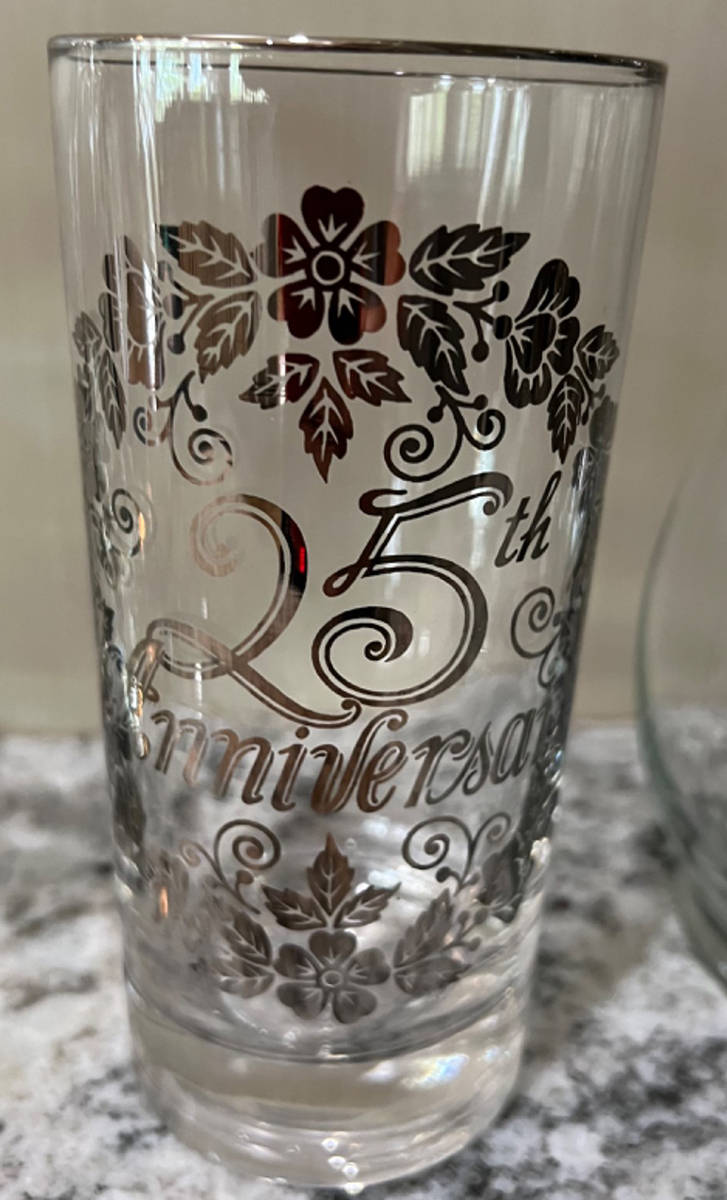 Anniversary (Giftware) Highball Glass by Glastonbury - Lotus-1
