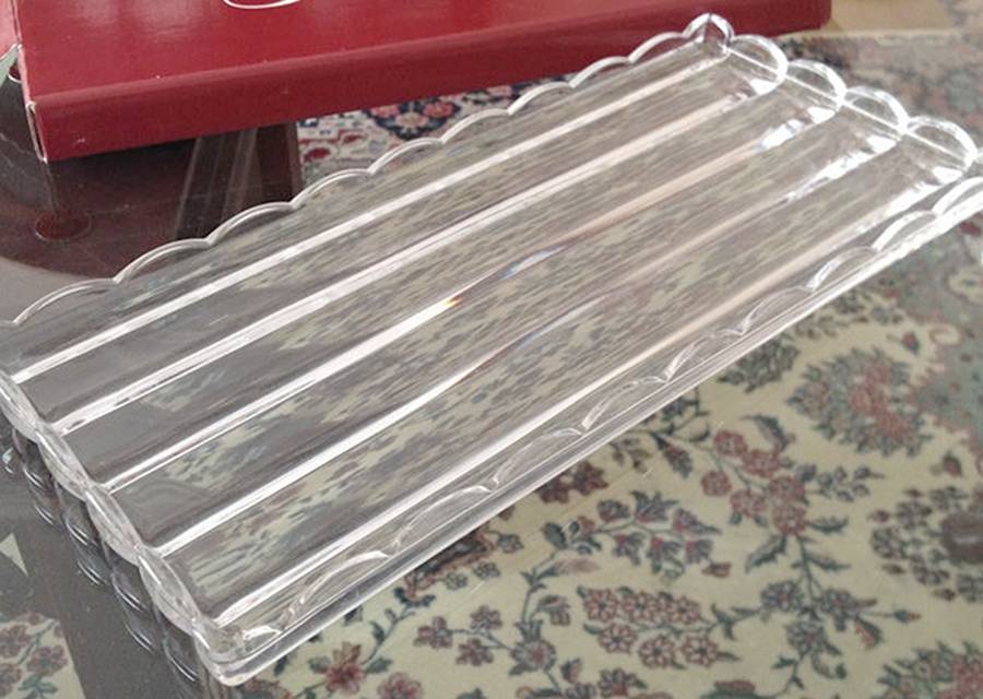 Temp Collection 13" Rectangular Tray by Gorham Crystal-1