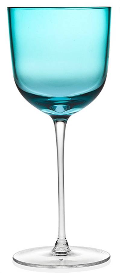 Rondo Sea Blue Water Goblet by Godinger-1