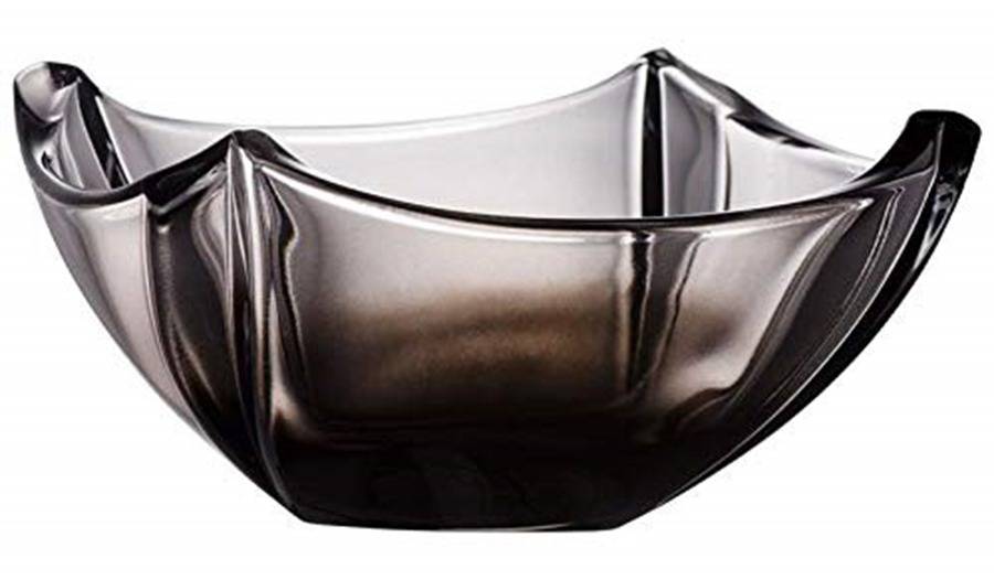 Dune 10" Onyx Square Bowl by Galway-1