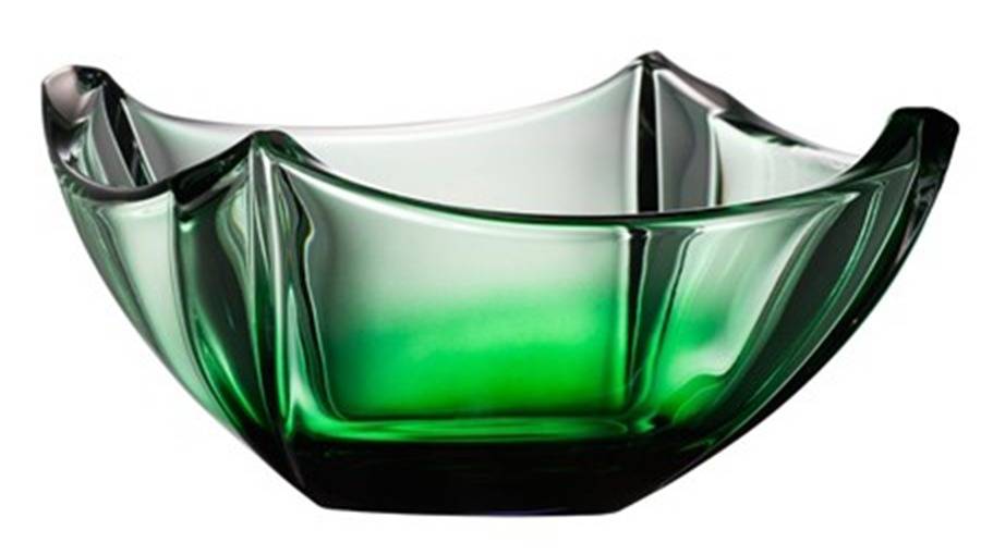 Dune 10" Emerald Square Bowl by Galway-1