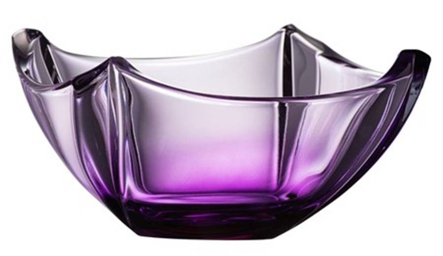 Dune 10" Amethyst Square Serving Bowl by Galway-1