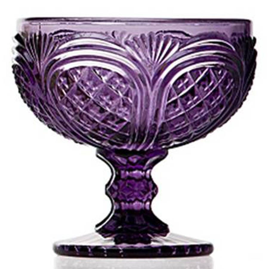 Cathedral Purple Footed Dessert by Godinger-1