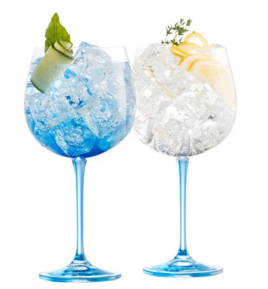 Elegance (Pair of 2) Blue Gin and Tonic by Galway-1