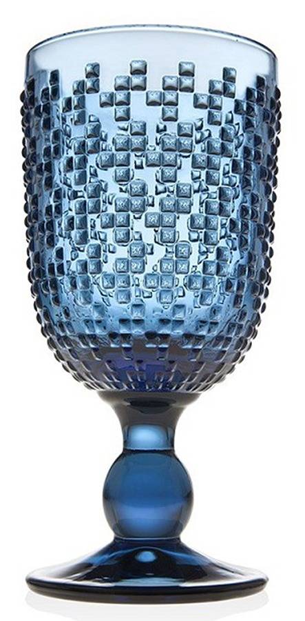 Alba Blue Water Goblet by Godinger-1