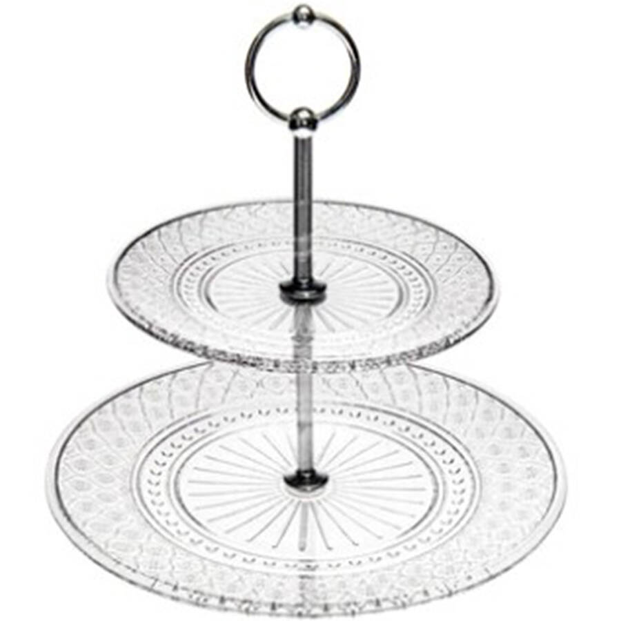 Claro 2 Tier Serving Tray by Godinger-1