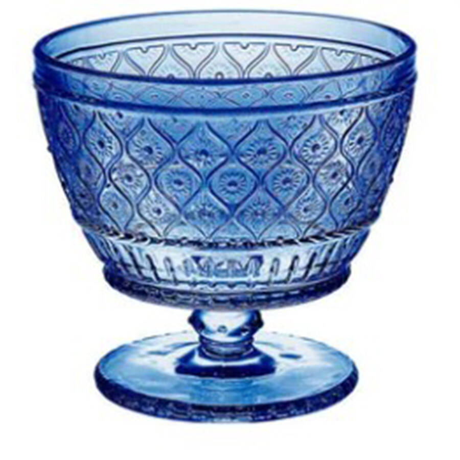 Claro Blue Ice Cream Cup-Footed by Godinger-1