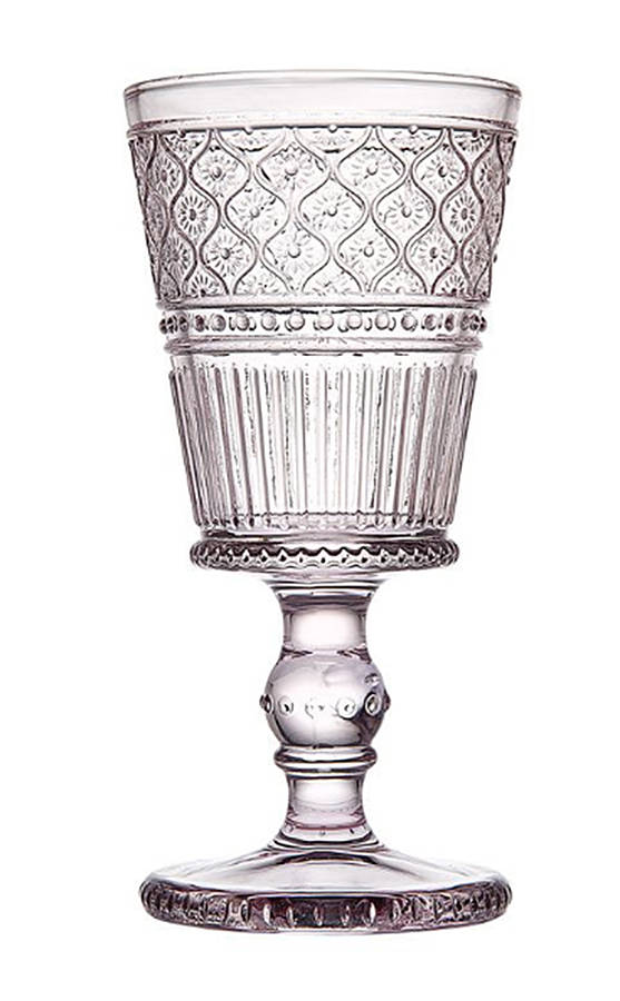 Claro Pink Water Goblet by Godinger-1