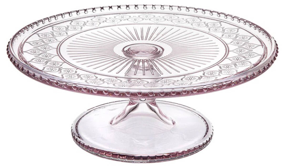 Claro Pink Cake Stand by Godinger-1