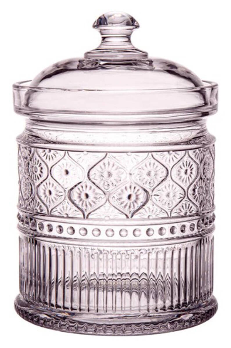 Claro Pink Small Canister & Lid by Godinger-1