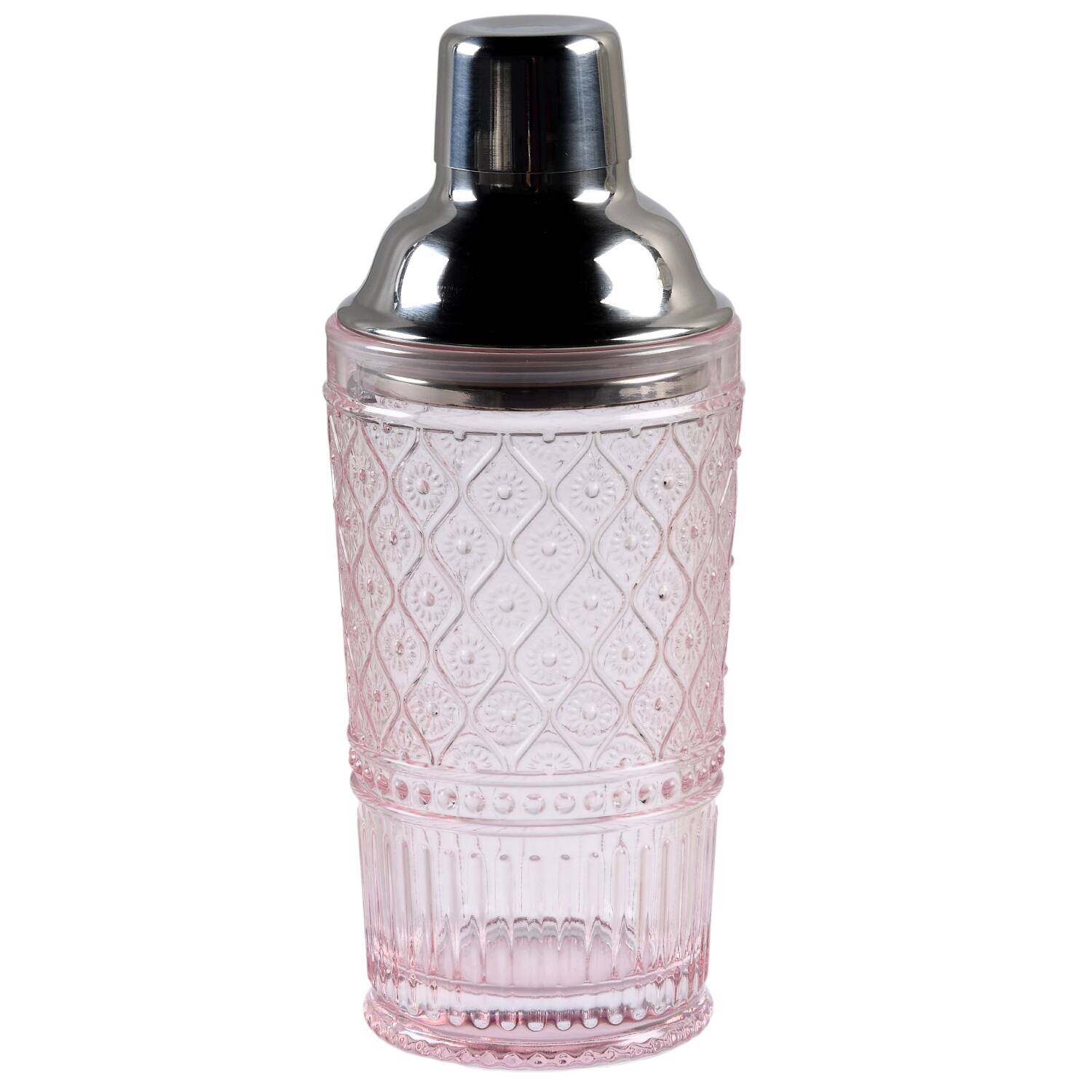 Claro Pink Cocktail Shaker & Lid by Godinger-1