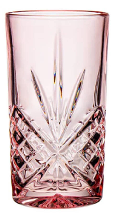 Dublin Blush Highball Glass by Godinger-1