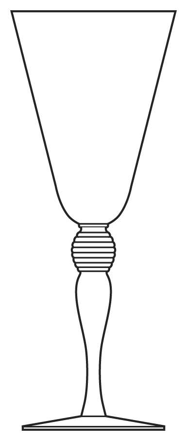 5 (Non Optic) Water Goblet by Hawkes-1