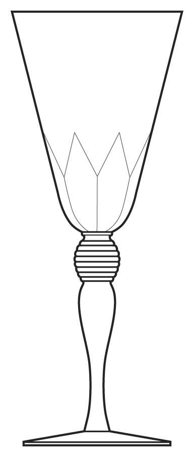 5 (Optic) Water Goblet by Hawkes-1