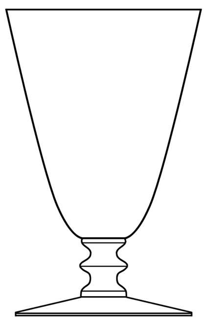 7461 (Plain) Water Goblet by Hawkes-1