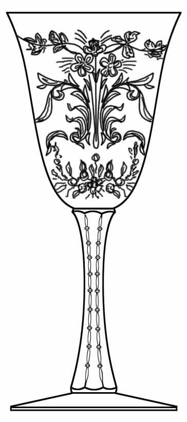 Aster (Stem 6000) Water Goblet by Hawkes-1