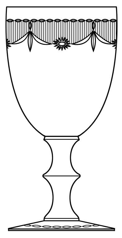 Betty Border Water Goblet by Hawkes-1