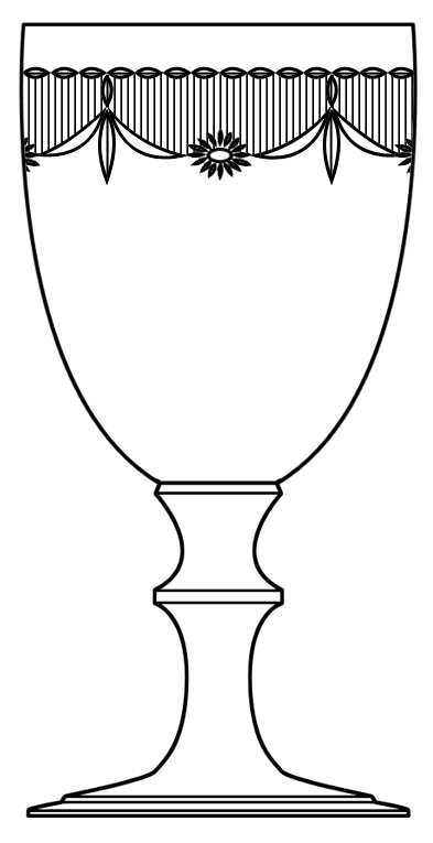 Betty Border Water Goblet by Hawkes-1