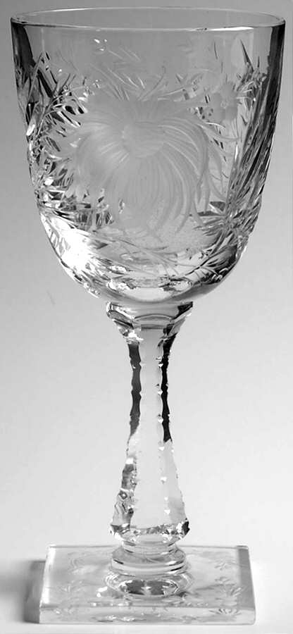 China Aster Water Goblet by Hawkes-1