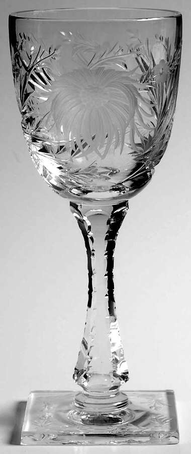 China Aster Wine Glass by Hawkes-1