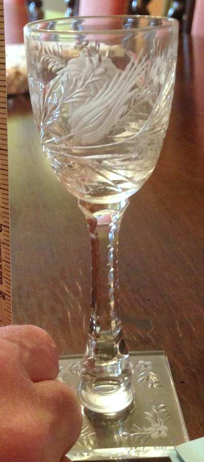 China Aster Cordial Glass by Hawkes-1