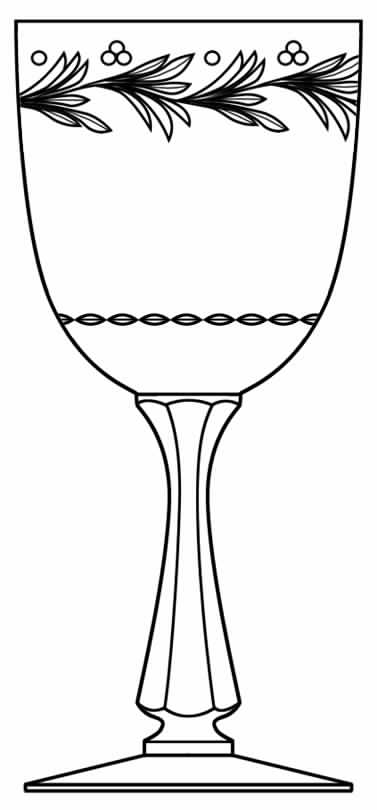 Chelsea Rose Water Goblet by Hawkes-1